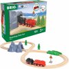 Dřevěný vláček Brio World 36017 Vánoční vlaková sada s parní lokomotivou na baterie