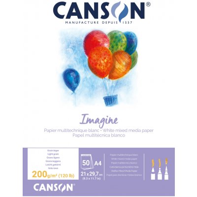 Canson Imagine Skicák v lepené vazbě A4 200g, 50 listů – Zboží Dáma