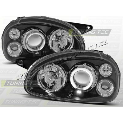 OPEL CORSA B 1993-00 PŘEDNÍ ČÍRÁ SVĚTLA ANGEL EYES BLACK – Hledejceny.cz