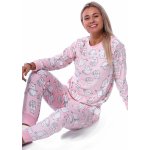 Růžové i bílé pyžamo s kočkami 1B2158 růžová – Hledejceny.cz