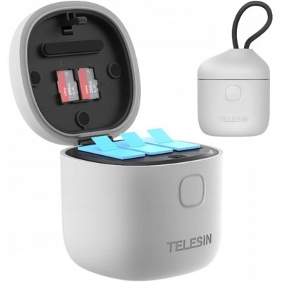 Telesin 3-slot waterproof charger Allin box for GoPro Hero 9 / Hero 10 GP-BTR-904-GY – Zboží Živě
