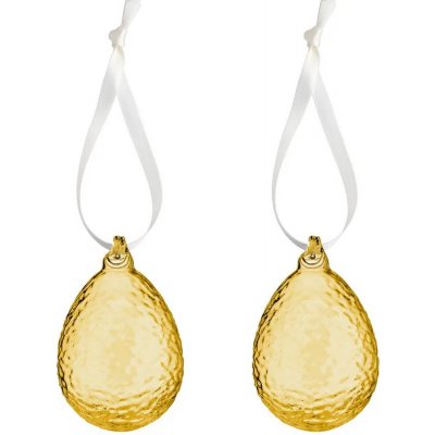 Skleněná velikonoční vajíčka Gry Honey set 2 ks COOEE Design – Hledejceny.cz