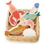 Leaf Toys Seafood Basket Tender drevený košík s morskými plodmis rybami a mušľami TL8289 – Zbozi.Blesk.cz