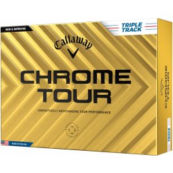 Callaway Chrome Tour Triple Track 24 bílé 12 ks