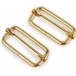 Prima-obchod Posunovač na popruhy šíře 38 mm, barva 3 zlatá klasik – Hledejceny.cz