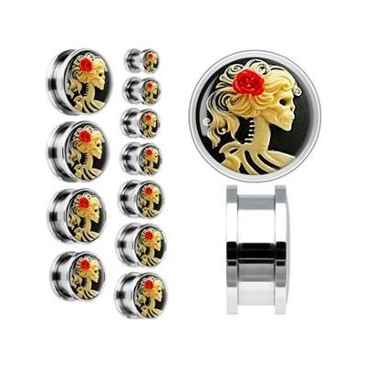 Šperky4U plug do ucha šroubovací kamej PL01130-06 – Zbozi.Blesk.cz