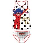 E plus M dívčí spodní prádlo / 100% bavlna košilka a kalhotky Kouzelná beruška / Ladybug Miraculous bílé – Zboží Dáma