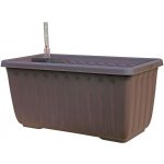 Plastia Samozavlažovací truhlík SIESTA LUX 60x20x19 cm hnědý – Zboží Mobilmania