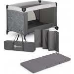 Petite&Mars Cestovní postýlka Nyja Urban Jungle Charcoal – Sleviste.cz