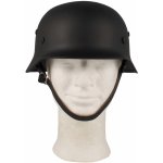 Helma MFH Kovová WW II s koženým vnitřkem, černá – Sleviste.cz