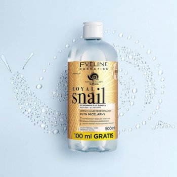 Eveline Cosmetics Roayl snail Regenerační micelární voda 500 ml