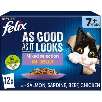 Felix Fantastic hovězí kuřecí sardinky losos 24 x 85 g – Zboží Mobilmania