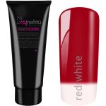 Ráj nehtů Akrylgel v tubě Thermo Red-White 30 g – Zboží Dáma