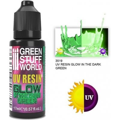 Green Stuff World UV Resin Glow in the Dark Green 17ml – Zboží Živě