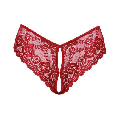 Krajkové kalhotky s otevřeným rozkrokem Cottelli Lingerie – Zboží Dáma