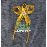 Vonička (vývazek) svatební - zlato-žlutá s perlovým květem – Zboží Dáma