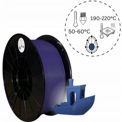 Nanocaddo PLA 1,75 mm 1000 g modrý – Zboží Živě