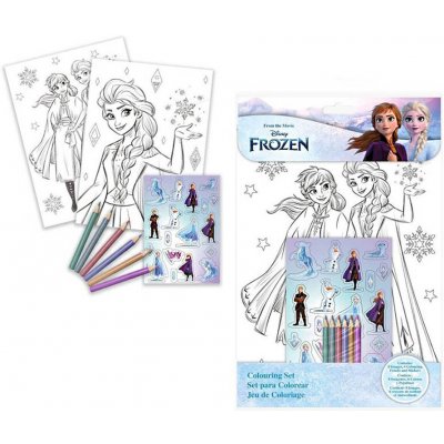 Set samolepky 120ks   omalovánky Frozen Ledové Království – Hledejceny.cz