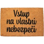 Home Elements Vstup na vlastní nebezpečí béžová 40 x 60 cm – Sleviste.cz