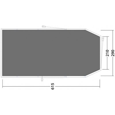 Outwell Footprint w. integrated toggle up front Parkdale 4PA – Zboží Dáma