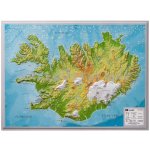 Georelief Island - plastická mapa 40 x 30 cm Varianta: bez rámu, Provedení: plastická mapa – Hledejceny.cz