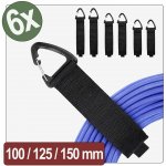 Quadrios 26CA806 Popruh se suchým zipem, (d x š) 320, 420, 470 mm, mm, mm x 50 mm, černá, 6 ks – Hledejceny.cz