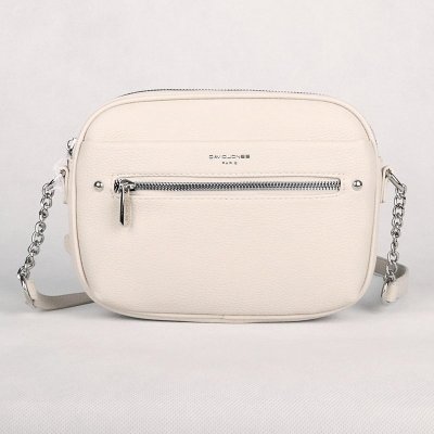 David Jones Malá crossbody kabelka CM6767A krémově bílá – Zboží Mobilmania