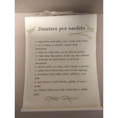 Bene Pergamen - desatero - něvěsta – Hledejceny.cz