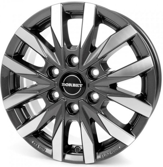 Borbet CW6 7,5x18 6x139,7 ET30 anthracite polished