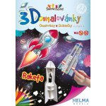 3D omalovánka A4 SET Raketa – Zboží Mobilmania