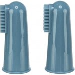 TRIXIE Sada silikonových zubních kartáčků na prst 6cm 2ks – Zboží Dáma