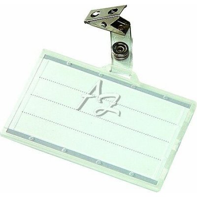 DONAU jmenovka s klipem, 88 x 55 mm, transparentní – Zboží Živě