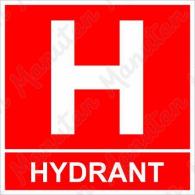No brand Označení hydrantu, samolepka 200 x 200 x 0,4 mm, fotoluminiscenční – Zboží Mobilmania