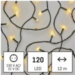 Emos D4AW03 LED řetěz teplá bílá 12m – Hledejceny.cz