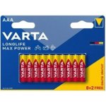 Varta Longlife Max Power AAA 10ks 4703101410 – Zboží Mobilmania