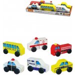 Viga Dřevěná autíčka 6ks – Zboží Dáma