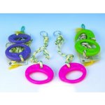 Kruhy houpací na zavěšení asst 3 barvy v síťce 32x14cm – Zboží Dáma