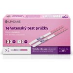 Livsane Test těhotenský včasný proužky 2 ks – Zboží Dáma