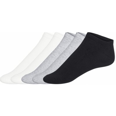 Esmara dámské nízké ponožky s BIO bavlnou 5 párů bílá/šedá/černá – Sleviste.cz