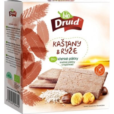 DRUID BIO Křehké plátky kaštany a rýže 100 g – Zboží Mobilmania
