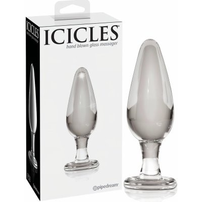 Icicles No. 26 kónický skleněný anální kolík průhledný – Hledejceny.cz