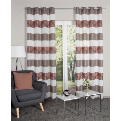 HOME WOHNIDEEN hotový závěs 53793 SUSA 2005 medena 245x140 cm (v x s) – Hledejceny.cz