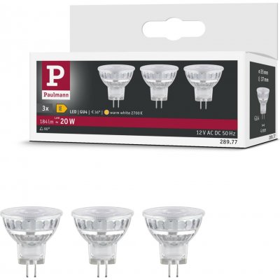 Paulmann Standard 12V LED reflektor GU4 3x4,2W 2700K stříbrná – Hledejceny.cz