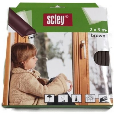 Scley těsnění do dveří a oken 0398-202006 hnědé – HobbyKompas.cz
