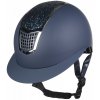 Jezdecká helma HKM Přilba Glamour Shield tmavě modrá tmavě modrá