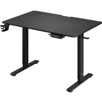 Deuba Výškově nastavitelný kancelářský stůl černý-110x60x118 cm – Zboží Mobilmania