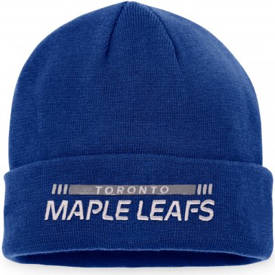 Fanatics Zimní čepice Toronto Maple Leafs Authentic Pro Game & Train Cuffed Knit Blue Cobalt
