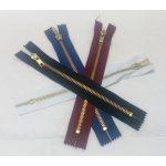 Zip mosazný riflový 25 cm – Hledejceny.cz