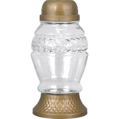 Lampa hřbitovní VĚTVIČKA skleněná solární d10x20cm – Zboží Dáma