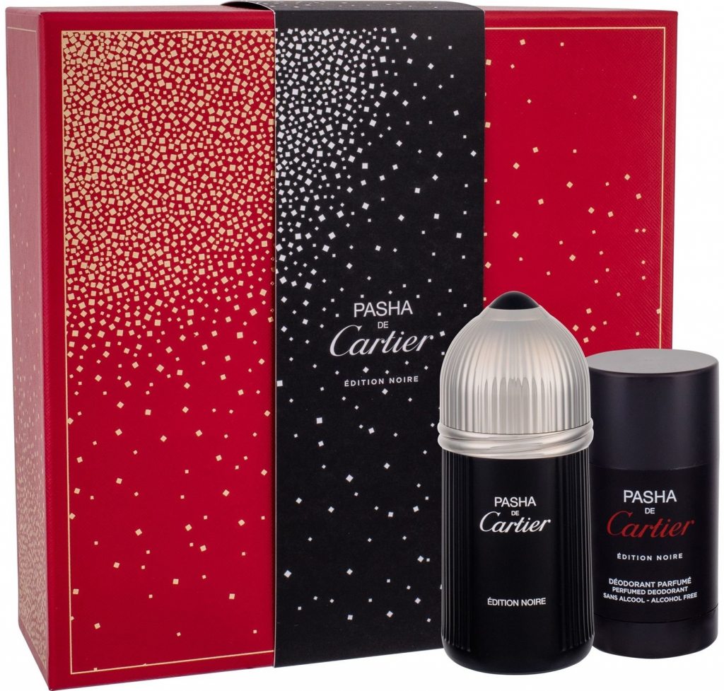 Cartier Pasha de Cartier Edition Noire EDT 100 ml + deostick 75 ml dárková sada